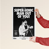 Queen Freddie Mercury Super-Sonic Man Concert Poster